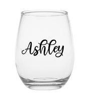 Load image into Gallery viewer, Personalized Name Stemless Glass