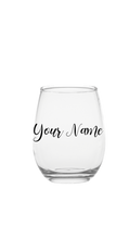 Load image into Gallery viewer, Personalized Name Stemless Glass